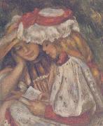 Pierre Renoir Two Girls Reading oil painting reproduction